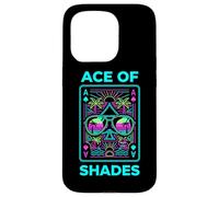 Ace of Shades Vaporwave Playa Estética Retro Carcasa para iPhone 15 Pro