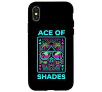 Ace of Shades Vaporwave Playa Estética Retro Carcasa para iPhone X/XS