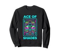 Ace of Shades Vaporwave Playa Estética Retro Sudadera