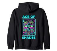 Ace of Shades Vaporwave Playa Estética Retro Sudadera con Capucha