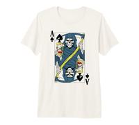 Ace of Spades Grim Reaper Death Skeleton - Juego de Cartas Camiseta Premium