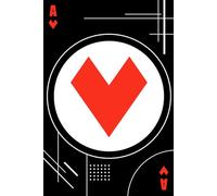 Ace of Spades & Hearts Notebook - Bold Playing Card Design: Graphic Journal | Matte Cover | 60 Lined Pages | Modern Black & Red Aesthetic | Gift for Card Players
