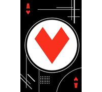 Ace of Spades & Hearts Notebook - Bold Playing Card Design: Graphic Journal | Matte Hardcover | 80 Lined Pages | Modern Black & Red Aesthetic | Gift for Card Players