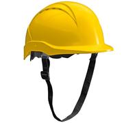 ACE Patera Casco Obra - Casco Seguridad - Casco de Trabajo con Cierre de Rosca, Ventilado y Ajustable - Amarillo