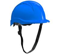 ACE Patera Casco Obra - Casco Seguridad - Casco de Trabajo con Cierre de Rosca, Ventilado y Ajustable - Azul
