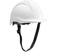 ACE Patera Casco Obra - Casco Seguridad - Casco de Trabajo con Cierre de Rosca, Ventilado y Ajustable - Blanco