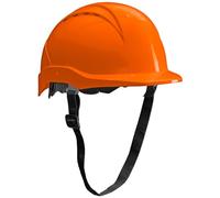 ACE Patera Casco Obra - Casco Seguridad - Casco de Trabajo con Cierre de Rosca, Ventilado y Ajustable - Naranja