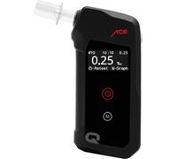 ACE Q Alcoholímetro - Alcoholímetro con Memoria y Pantalla OLED - calibrado para Uso policial - alcoholímetro para Coches y Fiestas