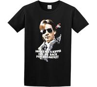 Ace Rimmer 'Smoke Me A Kipper' T Shirt Funny tee Graphic Mens Shirt Black XXL