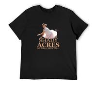 Ace Ventura Shady Acres Mental Hospital Jim Carrey Tutu Pet Detect Men's T-Shirt Unisex Black Cotton Print tee Shirts S