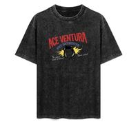 Ace Ventura T-Shirt Graphic Printed tee Shirt Mens Black Shirt S