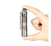 ACEBEAM Pokelit AA Mini linterna recargable con clip, 1000 lúmenes de alto bolsillo EDC linterna, linterna pequeña súper brillante, linterna LED para camping, uso diario, luz blanca fría (gris)