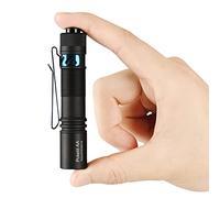 ACEBEAM Pokelit AA Mini linterna recargable con clip, linterna LED ultra potente 550 lúmenes altos, linterna LED 90+ alta IRC para camping, senderismo, uso diario (Negro)
