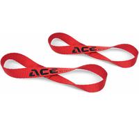 ACEBIKES Bucles Esenciales Juego de trabillas de correa, rojo