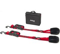 ACEBIKES Premium Deluxe Juego de correas tensoras, negro-rojo
