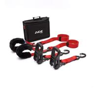 ACEBIKES Ratchet Premium Deluxe - Juego de 2 correas tensoras de trinquete