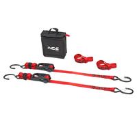 Acebikes Set correas amarre Pro con carraca 2 PAQUETES