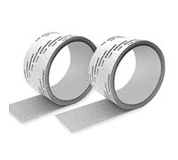 ACEBON Cinta para Reparar mosquiteras Fibra de Vidrio Cinta Adhesiva para Evitar Insectos de Mosquitos, 5cm x 200cm (Gris-2PCS)