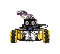 ACEBOTT Explorer Series QD001, kit de coche robot inteligente, ESP32, control multimodo con seguimiento de línea y evitación de obstáculos, 4 ruedas (QD001+QD002+QD004+QD005+QD006)