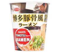 ACECOOK Ramen Instantaneo Tonkotsu - Fideos Japoneses Ippin Estilo Hakata, Caldo Cremoso sin Aditivos Artificiales, Taza Individual 73 g