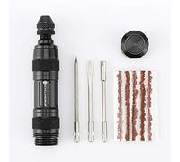 ACECYCLE Kit de Reparación de Neumáticos Tubeless, Herramienta de Neumático de Bicicleta Portátil con 5 Bandas de Goma y 3 Brocas