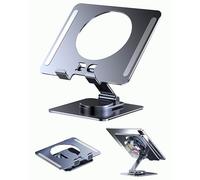 ACEDAYS Soporte para tablet con base giratoria de 360 grados, soporte plegable ajustable para tablet para escritorio, oficina en casa, compatible con iPad Pro Air Mini y más, apto para iPad enfriador