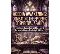 Acedia Awakening: Combating the Epidemic of Spiritual Apathy: Emptiness, Exhaustion, and the Loss of Purpose in Modern Psychological History