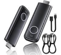 Aceele Transmisor y Receptor HDMI Inalámbrico, Decodificación 4K Salida 1080P, 2.4G/5.8G Extensor HDMI con 165FT de Alcance de Transmisión para PC/DV/HDTV/Proyector/TV Box, No Necesita App/Bluetooth