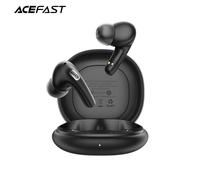 ACEFAST 4 micrófonos 40dB ANC + ENC reducción de ruido auriculares inalámbricos Bluetooth 5,4 con Mini caja de carga auriculares deportivos de música estéreo Beige