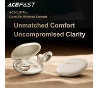 ACEFAST FA006 auriculares inalámbricos Bluetooth 5,4 con Clip de oreja abierta y micrófonos duales llamada reducción de ruido SBC AAC música deportes sonido auriculares Black