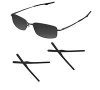 Acefrog 2 pares de calcetines de repuesto de silicona suave mejorados para gafas Oakley Keel OX3122 / Keel Blade OX3125 / Wingback OX5089 / Wingback SQ OX5148, ajuste perfecto, color negro