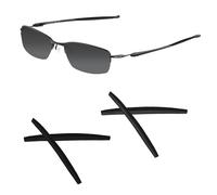 Acefrog 2 pares de calcetines de repuesto de silicona suave mejorados para Oakley Transistor OX3085, condensador, radio, lagarto, lentes, ajuste perfecto, color negro