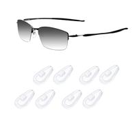 Acefrog 4 pares de almohadillas de nariz mejoradas de silicona con forma de lágrima para gafas Oakley Contrail OOO4147, Socket 5.5 OX3218, Socket 5.0 OX3217