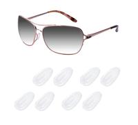 Acefrog 4 pares de almohadillas de nariz mejoradas para cámara de aire Oakley Feedback OO4079, Holbrook Metal OO4123, calibre 6, calibre 8, lentes de sol Elmont M L, repuesto de pieza de nariz