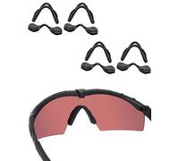 Acefrog 4 pares de almohadillas de nariz mejoradas para Oakley Si M Frame 2.0/3.0 OO9146, M Frame 2.0 Strike, Industrial M Frame 2.0, SI Ballistic M Frame 2.0, reemplazo de pieza de nariz a presión,