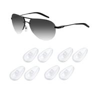 Acefrog 4 pares de almohadillas de silicona para bolsa de aire mejoradas para Oakley Tincup OX3184 OX5099 OX5094, conductor, gafas de sol con alas plegadas, reemplazo de pieza de nariz atornillada