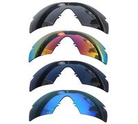 Acefrog 4 pares de lentes polarizadas de repuesto para gafas de sol Oakley Si Ballistic M Frame 2.0, ajuste perfecto, inastillables, antiarañazos, paquete económico