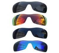 Acefrog 4 pares de lentes polarizados de repuesto para gafas de sol Oakley Batwolf OO9101, ajuste perfecto, inastillable, antiarañazos, paquete económico, Multicolorido, talla única