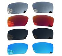 Acefrog 4 pares de lentes polarizados de repuesto para gafas de sol Oakley Gascan OO9014, ajuste perfecto, inastillables, antiarañazos, paquete económico