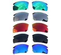 Acefrog 5 pares de lentes polarizados de repuesto para gafas de sol Oakley Flak 2.0 OO9295, ajuste perfecto, inastillable, antiarañazos, paquete económico
