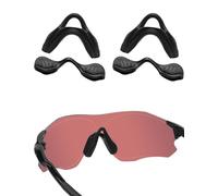Acefrog Almohadillas de nariz mejoradas para Oakley EV Zero Path OO9308, EV Zero Pitch OO9383 OO9388, EV Zero Range OO9327 OO9337, EV Zero Series, repuesto de pieza de nariz a presión, negro,
