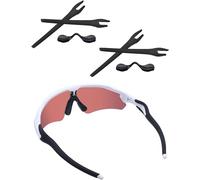 Acefrog Juego de 2 pares de almohadillas de nariz de repuesto mejoradas para Oakley Radar EV Path OO9208, Radar EV Pitch OO9211, Radar EV Advancer OO9442, Radar EV Path Asian Fit, color negro