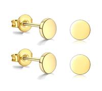 AceFun pendientes titanio Oro para mujer hombre 2 piezas pendientes para piercing trago y el hélix delicados pequeños apilables conjunto joyas