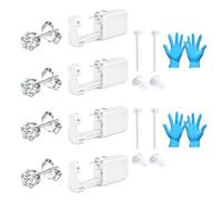 AceFun pistola piercing conjunto oro plata 4mm helix tragus pendientes de joyería con espárrago oído de seguridad de acero inoxidable