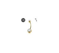 AceFun titanio solido piercing ombligo 14mm hilo para anillos piercing ombligo 14G Vientre joyeria piercing ombligo anillos oro piercing ombligo para mujeres hombres