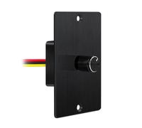 acegoo Interruptor Dimmer LED 12V PWM 10A Atenuación Controlador para Barco Camper Furgoneta Coche Caravan Autocaravana, para Luz LED regulable, Solo Color LED Strip, 24V Panel de Aluminio Negro