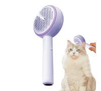 Aceirropy Cepillo de vapor de gato para desprendimiento, pincel de vapor de mascotas - Peine de spray de mascotas autolimpiante con mango ergonómico | Herramienta de aseo eléctrico para animales de