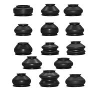 Aceirropy - Cubierta de goma para junta de rótula inferior, 14 botas de polvo para junta de rótula, botas de biela de dirección de goma | Juego de antipolvo con rótula