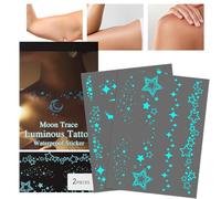 Aceirropy Kit de Calcomanías Brillantes para Niños, Accesorios Impermeables para Festivales, Decoración Cosmética Facial Duradera y Resistente al Sudor para Chicas en Hombros Brazos Tobillos Fiestas y