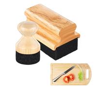 Aceitador Para Tablas De Cortar | Estropajo Para Aceitar Bloques De Carnicero - Aplicador De Cera Para Restaurar Utensilios De Cocina De Madera